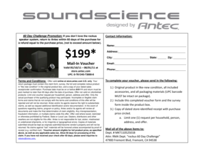 Antec Rockus 60 Day Challenge Promotion Form