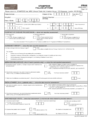 STAMPEDE PR08 Follow-Up Form