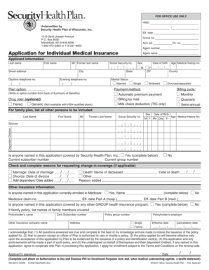 Application for Individual Medical Insurance