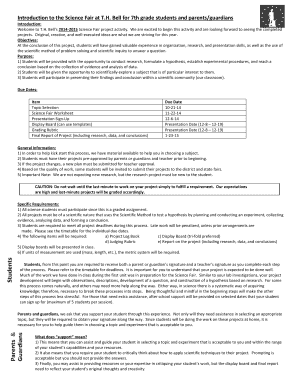 Example of bill proposal - Science Fair Project Proposal Form