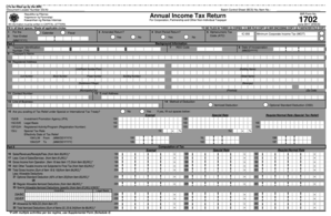 BIR Form 1702 Annual Income Tax Return