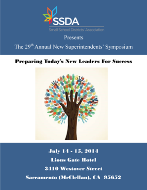 New Superintendent Symposium Brochure - Small School District ... - ssda