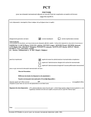 PCT POUVOIR