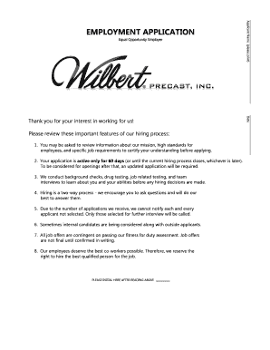 Employment Application Form