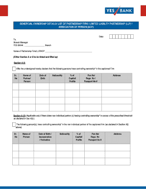 Beneficial Ownership Declaration Form