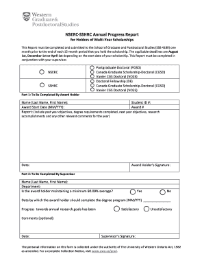 NSERC-SSHRC Annual Progress Report
