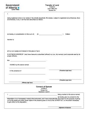 Land Transfer Form 8