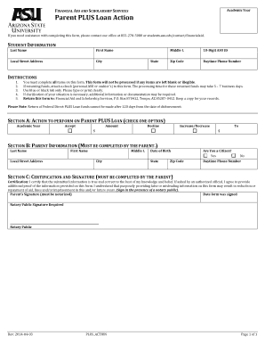 asu parent plus loan