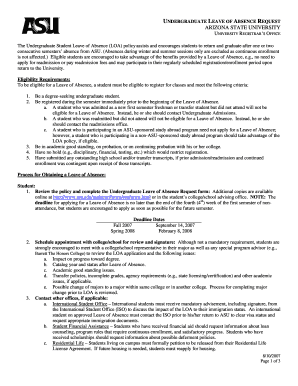 Undergraduate Leave of Absence Request