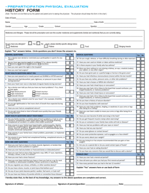 01 History Form