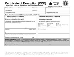 Washington State Certificate of Exemption