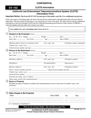 California CLETS Information Form