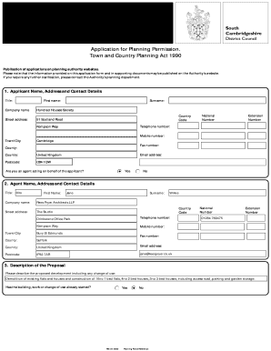 UK Planning Permission Application