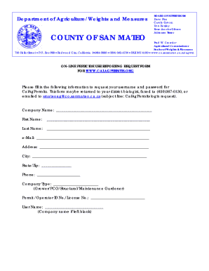 California Pesticide Use Reporting Request Form