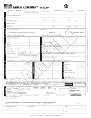 Oregon Residential Lease Agreement