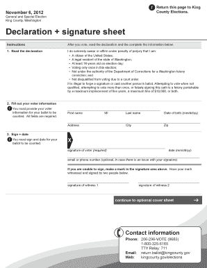 King County Replacement Ballot Packet Instructions