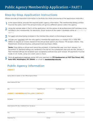 Institute of Transportation Engineers Membership Application