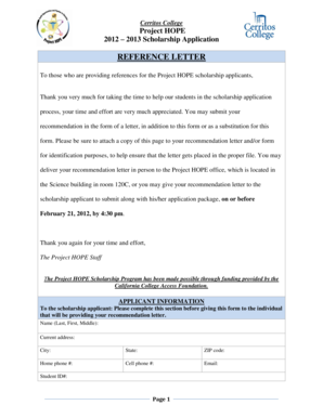 Lor from college - REFERENCE LETTER - Cerritos College - cms cerritos