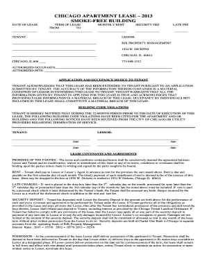 Chicago Apartment Lease Agreement