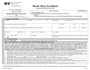 Blue4U Direct Enrollment Application