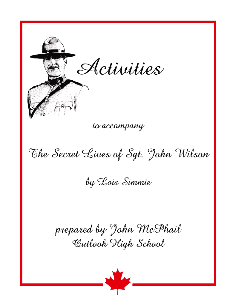 the secret lives of sgt john wilson pdf Preview on Page 1