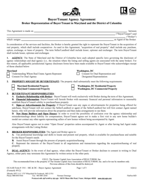 Buyer/Tenant Agency Agreement