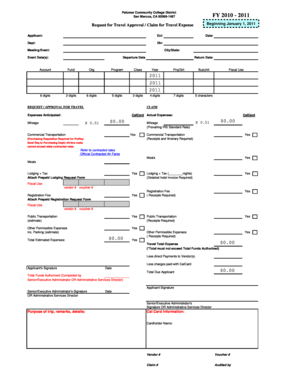 Travel Approval and Expense Claim Form
