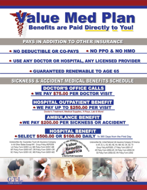 Application for Hospital Confinement Indemnity Coverage