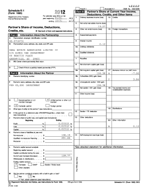 Schedule K-1 Amended Form