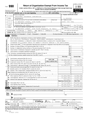 Form 990 Return of Organization Exempt From Income Tax