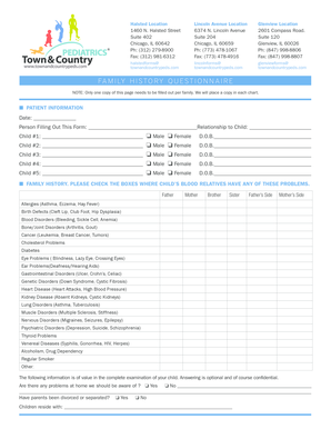 Family History Questionnaire
