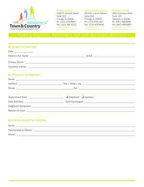 Patient Referral Request Form