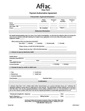 Payment Authorization Agreement