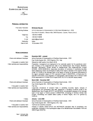 Curriculum Vitae Template