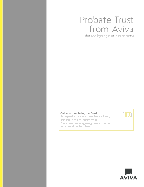Probate Trust Deed