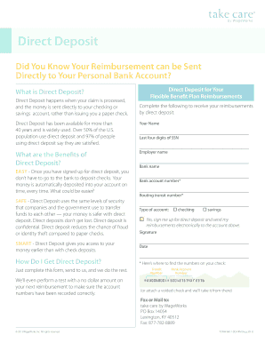 Direct Deposit Authorization Form