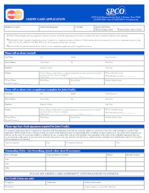Credit Card Application Form