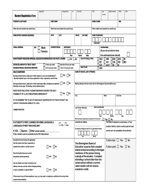 Student Registration Form