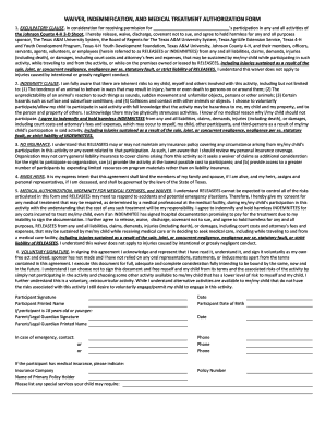 medical treatment authorization forms