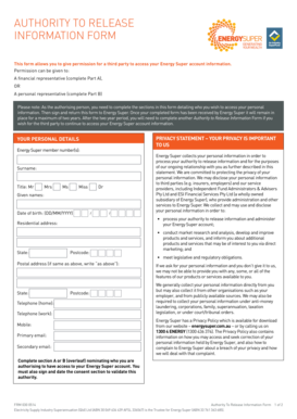 Authority to Release Information Form