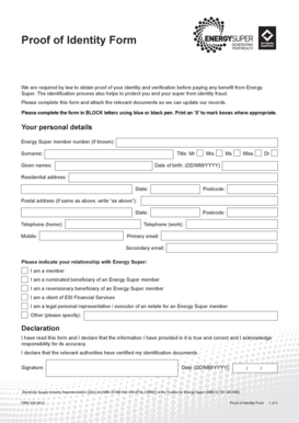 Proof of Identity Form