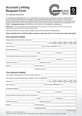 Account Linking Request Form