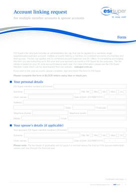 Account Linking Request Form