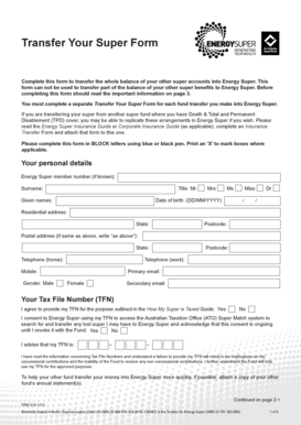 Transfer Your Super Form