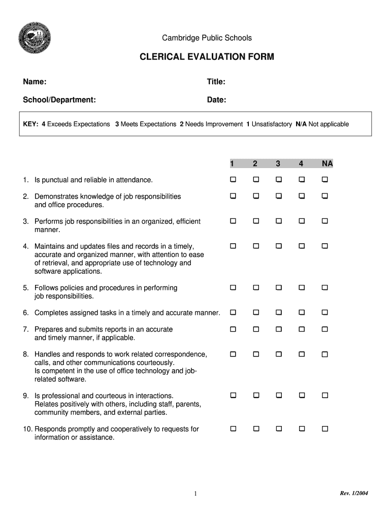 lunch aide evaluation form Preview on Page 1.
