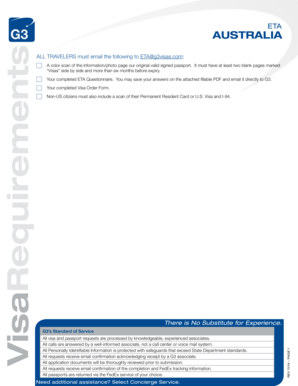 Australia ETA Visa Application