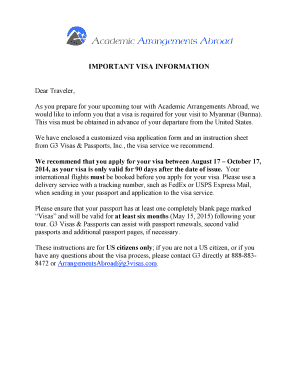 Myanmar Tourist Visa Application