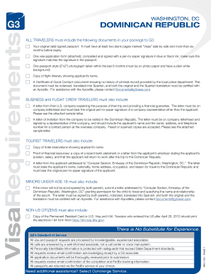 Dominican Republic Visa Application Form