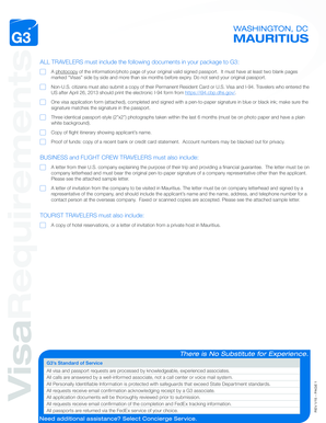 Mauritius Visa Application Form