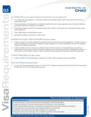 Chad Visa Application Form